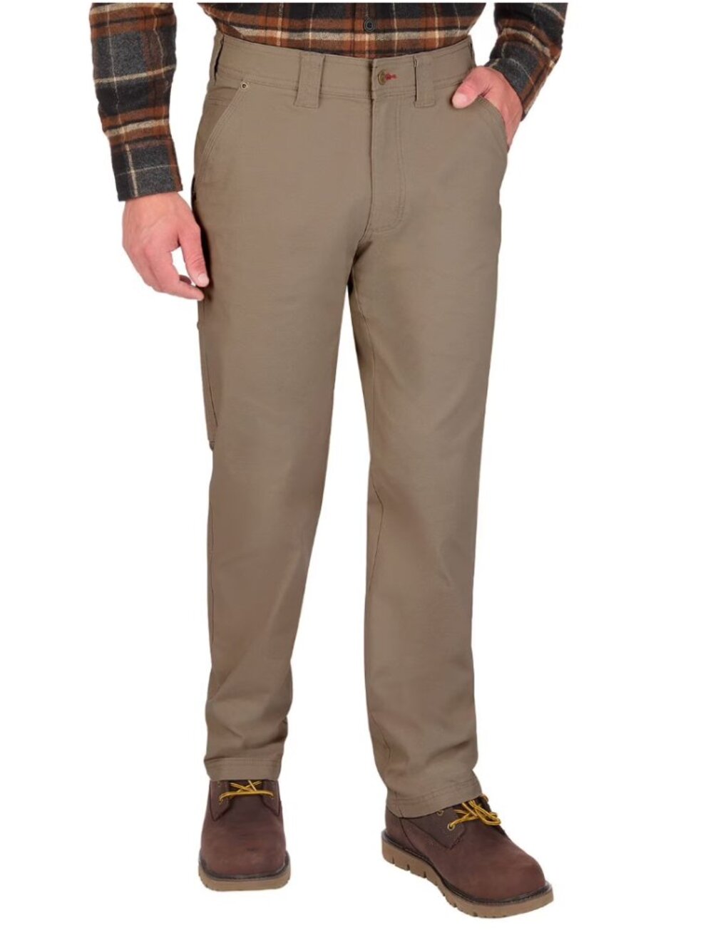 Coleman Men's Canvas Durable Utility Comfort Stretch Pant Tan Khaki 38x30 NWT
